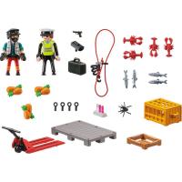 Playmobil control aduanero (70775) City Action con 2 figuras palé y cargamento - details 1