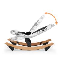 Kinderkraft - FINIO Hamaca bebé, Balancin para bebés 0-9 kg, Patas de madera, Posición tumbada, Materiales suaves, Fácil de limpiar, Diseño escandinavo, Negro… - details 4