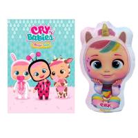 CRY BEBE LLORONES MANTA POLAR 100*1440CM CON PELUCHE COJIN 3D 30CM - details 0