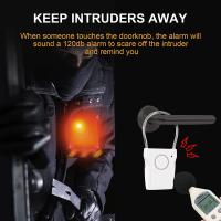 Alarma De Manija De Puerta Portátil Con Ajustes Adaptables 110dB Seguridad Operada Por Batería Equipamiento De Alarma - details 4