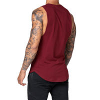 Nueva Llegada De Camiseta De Hombre Para Entrenamiento Ropa De Levantamiento De Pesas Singlet Sin Mangas Deporte Camiseta De Vestido - details 12