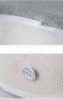 Almohada De Memoria Ortopédica De Algodón Suave Para Maternidad Con Correa Ajustable Soporte De Rodilla Y Pierna Para Dormir De Lado Color Gris Tamaño 35x25x7/14cm - details 9