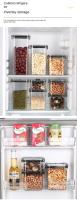 Contenedores De Almacenamiento De Alimentos Transparentes Tapa Airtight Cajas De Plástico Pilaables Para La Cocina - details 8