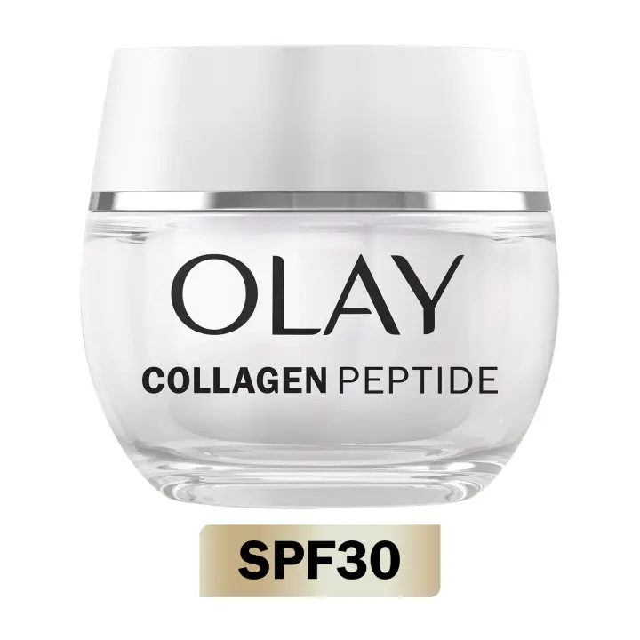 Olay Collagen Peptide24 Crema Facial De Día Con Péptido De Colágeno Y Vitamina B3 + Protección SPF 30, 50 ml - 1