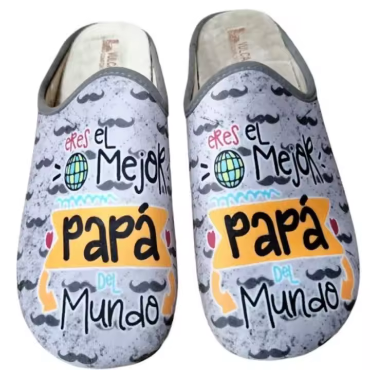 Vulcabicha zapatilla de casa para hombre 1819 color gris - 1