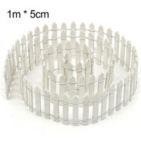 Mini Valla De Madera Para Jardín Decorativa Blanco 100x5cm Accesorio De Paisaje Para Balcones Y Courtyards Interior Fencing De Madera Miniatura - details 1