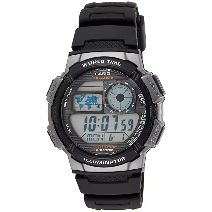 Casio Ae-1000w-1bvef  Reloj Para Para Hombre Color Negro - 1
