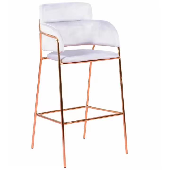 Nest Dream - Taburete de diseño tapizado en terciopelo y patas doradas - Cruiser - 1