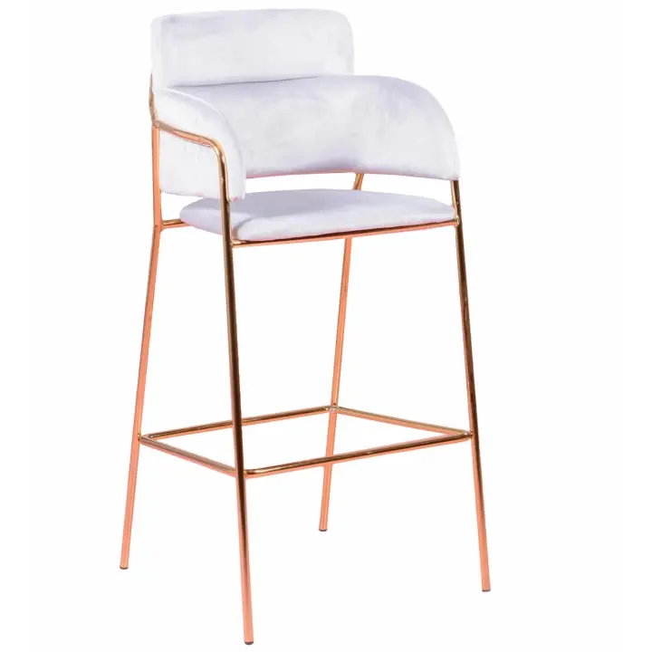 Nest Dream - Taburete de diseño tapizado en terciopelo y patas doradas - Cruiser - 1
