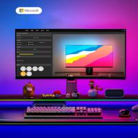 Luz LED De Tira Inteligente Ambiental Para TV Y PC Sincronización De Pantalla RGB Color De Sueño DIY Fiesta Juego Decoración De Fiestas Ramadan - details 0