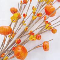 Plantas Artificiales De Calabaza Y Hojas De Maple Para Decoración De Halloween Arreglo Floral Para Sala De Estar Festivales Y Fotografía De Props - details 10