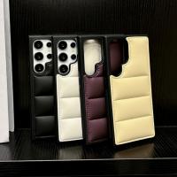 Funda De Lujo Para Samsung S25 S24 S23 S22 Ultra plus Funda De Piel Suave Con Abrigo De Pluma Silicona Para Galaxy S25+ - details 2