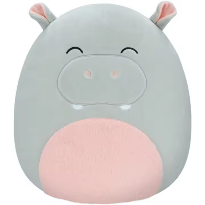 Squishmallows Hipopótamo Gris 30 cm - Harrison - 1