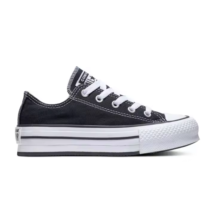Zapatilla Niños Converse All Star Ox. Plat. Negro - 1