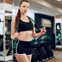 Correa De Ejercicio Para Fitness Doble Trenzado Ajustable Para Hombres Y Mujeres Correa De Saltar Para Gimnasio Doméstico Entrenamiento De Cardio Enfocándose En Cintura Brazos Piernas Y Abdomen - details 5