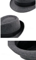 SombreroFedora Para Hombres Y Mujeres Negro Estilo Jazz De Primavera Verano Sombreros De Bolso Decorativos Para Bodas Y Fiestas Material Polyester - details 13