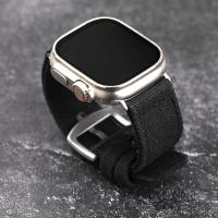 Correa De Reloj De Tela Grua Doble Para Apple Watch Ultra 49MM 45MM 44MM Estilo Rudo Verde Negro Para Hombres - details 6