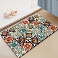Mantel De Cocina Absorbente Con Diseño Floral Clásico Tapete De Hierro De Diatomeas Para Máquina De Café Tapete De Barra Termoinsulante Lavable Antideslizante Para El Hogar Y Hoteles - details 6