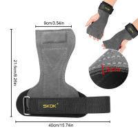 Guantes De Gimnasio 2Pcs Protección De Mano Y Muñeca Antideslizante Y Resistente Al Desgaste Para Levantamiento De Pesas Y Ejercicios De Fuerza - details 4