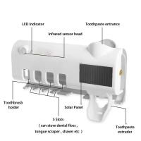 Estéril De Cepillos De Dientes Solar Ultravioleta Montado En La Pared Con Portador Automático Y Accesorios De Baño - details 2