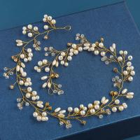 Diadema De Boda Hecha a Mano Con Cristales Y Perlas Tiara De Cabello Vines Adornos Para Mujer Joyería De Cabeza Para Vestido De Novia - details 1