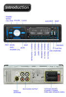 Receptor De Estéreo In-Dash 1Din 12V Para Coche Con Radio FM AM RDS Llamadas Hands-free 2 USB TF AUX Bluetooth Música Y Llamadas - details 11