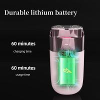 Afeitadora compacta de varias partes con luz LED, cabezales dobles curvos flotantes, afeitadora eléctrica suave e indolora para brazos, axilas, bikini, espalda, - details 4