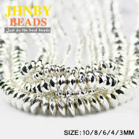 Cuentas De Hierro Facetas Planas Y Redondas De Color Plata 3-10mm Piedra Natural Para Fabricación De Joyas Pulseras Y Collares DIY - details 5