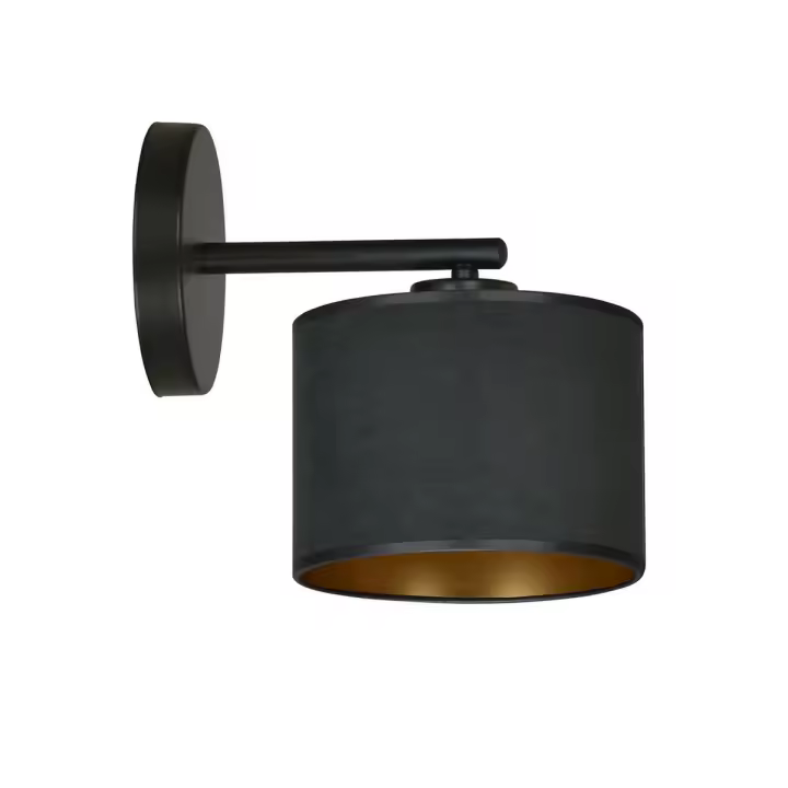 Lámpara de Pared Hilde, Maple, Negro, 27x24x20 cm - 1