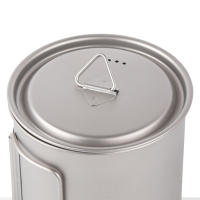 Botella De Deporte De Titanio Tomshoo 1L a Prueba De Fugas Single-layer Ultraligera Para Camping Y Exteriores 750ml Taza Pot Drinkware - details 14