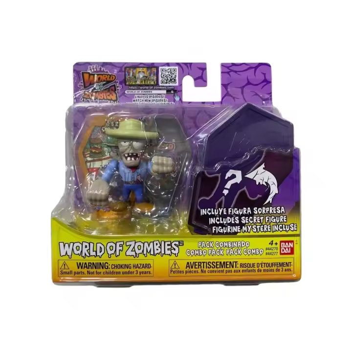Figura U.S.Z. COWBOY - WORLD OF ZOMBIES - Incluye figura sorpresa - Figura coleccionable - BANDAI - Mayores de 4 años - 1