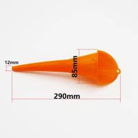 Funel De Estem Largo Para Automóvil Herramienta De Rellenado De Gasolina Y Aceite Para Motor De Motocicleta Y Taller De Automóviles Accesorios De Auto Color Orange - details 11