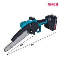 Mini sierra de podar eléctrica con engrasador, 3000W, 8 pulgadas, con 1 batería 24V y cargador, herramientas eléctricas para carpintería, jardín, recorte - details 0