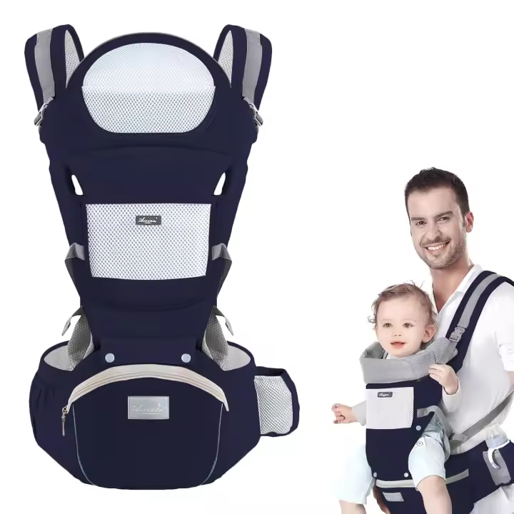 Pequeños, versátiles portabebés 9 en 1 con asiento de cadera para todas las Estaciones, portabebés para niños Pequeños, Bebés, Padres - 1