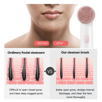 Nueva recomendación de producto: cepillo eléctrico para lavado facial de cerdas suaves para el hogar, limpiador de poros multifunción, resistente al agua, instrumento de limpieza con carga - details 6