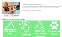 Jandtek Comedero Elevado para Gato y Perro - Antivoracidad - Inclinación 15º - Acero Inoxidable - details 2
