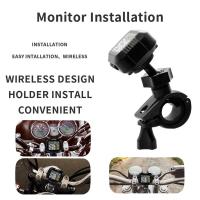 Sistema De Alarma De Presión De Neumáticos Para Motocicleta Con 2 Sensores Externos Monitor De Temperatura Y Nivel De Neumáticos En Tiempo Real - details 3