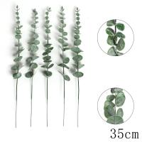 10Pcs Bouquet De Hojas De Eucalipto Artificiales Decoración Para Bodas Y Fiestas En Casa Y Jardín Adorno Exterior Para Habitaciones Y Mesas - details 8
