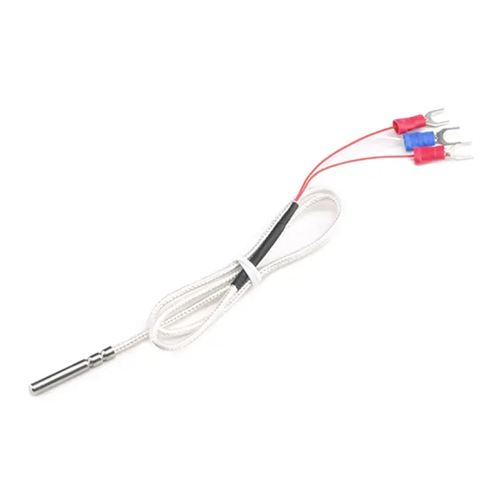 Sensor De Temperatura PT100 Con Cable De 1m/2m Probar Termocoplante Impermeable Para Medición De Altas Temperaturas - 1