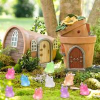 50/100pcs Ranas Miniatura Luminosas De Resina En 7 Colores Para Decoración De Casas De Muñecas Jardín Faeérico Y Acuario - details 3