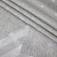 Mantel de tela Jacquard, Mantel impermeable y lavable, Para mesa rectangular, Estilo moderno elegante, Ideal para el hogar interior y exterior, Fácil a limpiar, forma geométrica，Estrella，Gris，STELLA 02 - details 2