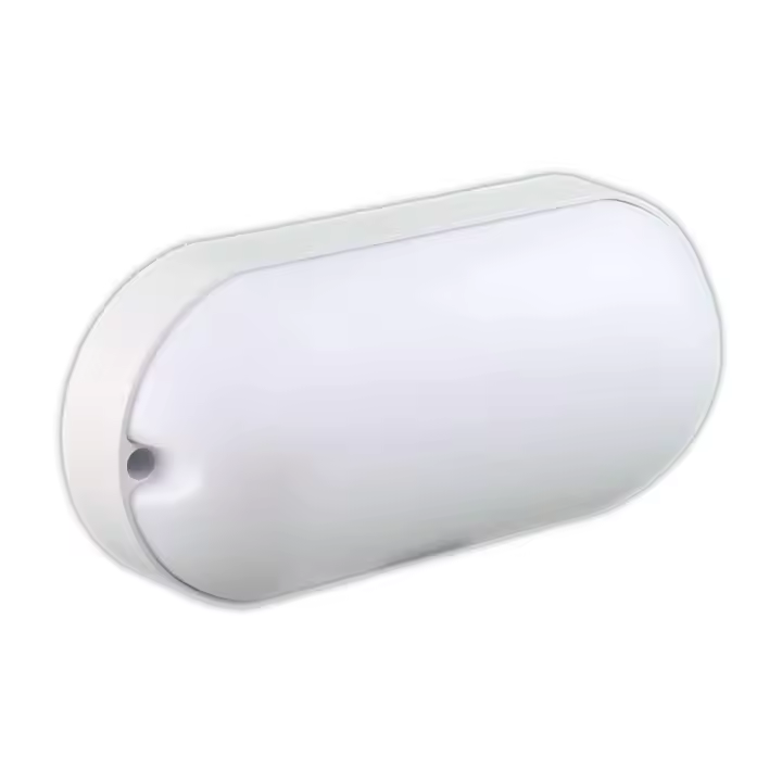 Jandei - Lámpara de Pared para Montaje en Superficie, Forma Ovalada, Tono de Luz 6000K Blanco Frío, IP65 Impermeable para Exterior E Interior. Perfecta para Jardín, Terraza, Balcón, Garaje, Pasillo, Baño - 1