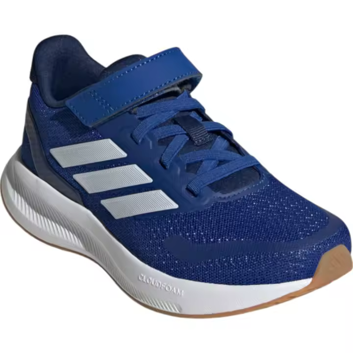 Zapatillas Adidas Runfalcon 5 El C Azul Blancas Jp5147 Running Niño - 1