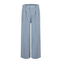 Pantalones Anchos Para Mujer Cintura Alta Elástica Trasera Negocios Casual Largo Pantalones Regulares De Pierna Recta Para Otoño/Invierno - details 48
