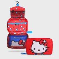 Bolso De Maquillaje Sanrio Hello Kitty De Gran Capacidad Plegable Portátil Colgable Para Mujer Regalo De Cumpleaños - details 1
