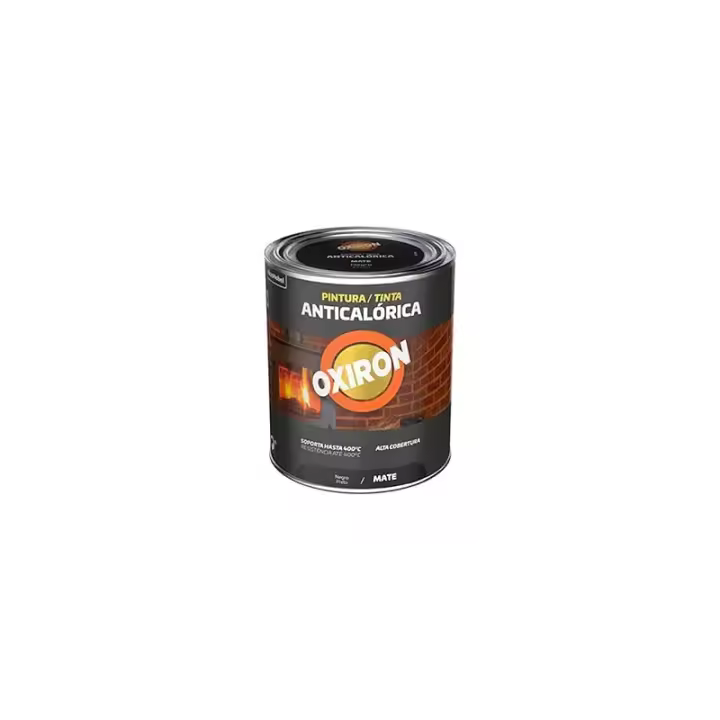 PINTURA ANTICALORICA OXIRON NEGRA MATE - 1