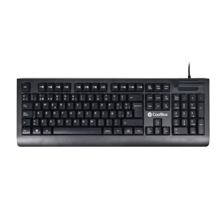 CoolBox - COO-TEC04DNI teclado Oficina USB QWERTY Español Negro COO-TEC04DNI - 1