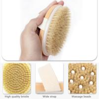 Cepillo De Masaje Para El Cuerpo Con Pincel De Madera Suave Para Exfoliación Y Masaje Límpido SPA Uso Seco Y Húmedo Herramienta De Cuidado De La Piel - details 4