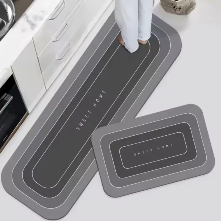 Alfombra De Cocina Impermeable Antideslizante Resistente a La Suciedad Alfombras De Entrada Alfombra De Puerta Alfombra De Piso En Largo De Strips Rugs Para El Hogar - 1