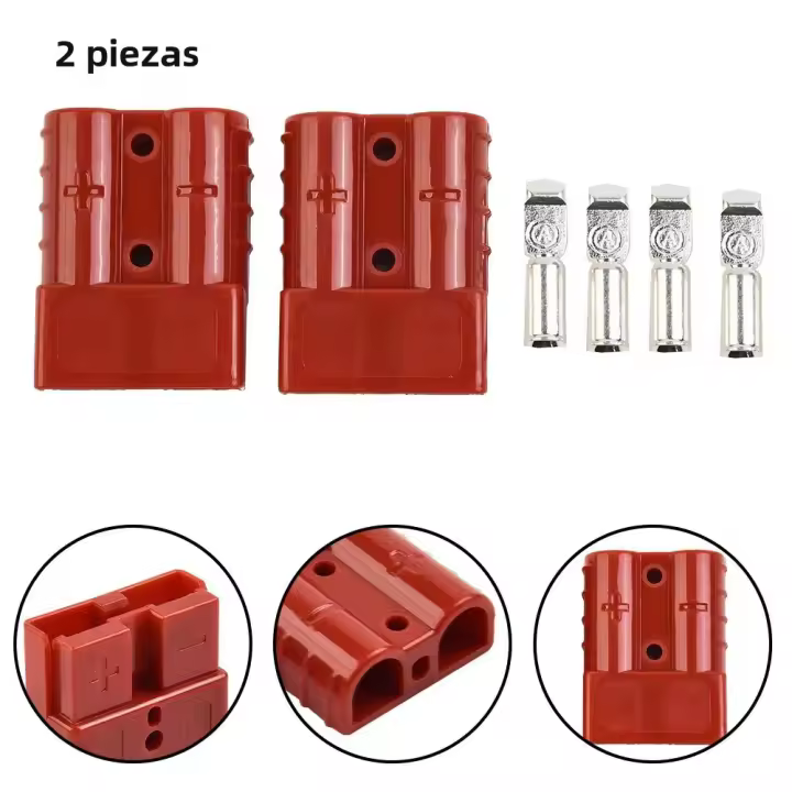 Kit De Conector De Batería 2pcs Para Conector Anderson 50A 600V Accesorios Electrónicos Para Cargador De Energía - 1